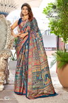 Shanti By Kashvi Bright Moss Foil Sarees Wholesalers In Delhi